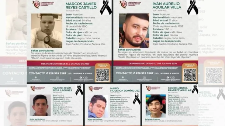 Veracruz: Localizan a cinco jóvenes sin vida que desaparecieron desde el 2020