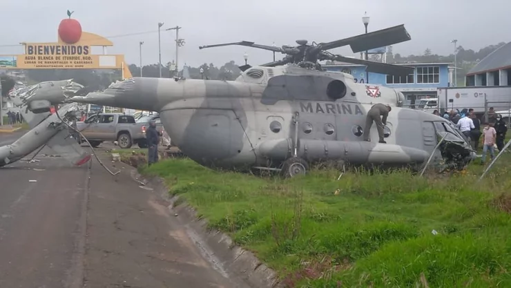 Ráfaga de viento provocó que colapsara helicóptero en Hidalgo: AMLO