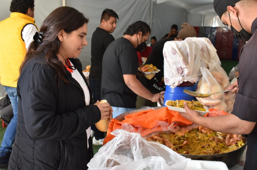 Ricos y deliciosos platillos tuvimos en el centro de acopio