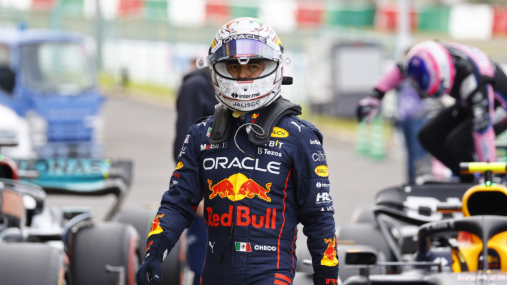 Checo Pérez en el Gran Premio de Japón