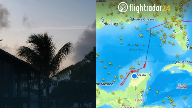 Objeto deja estelas en el cielo de Mérida y causa temor; así sobrevolaba Campeche y Yucatán