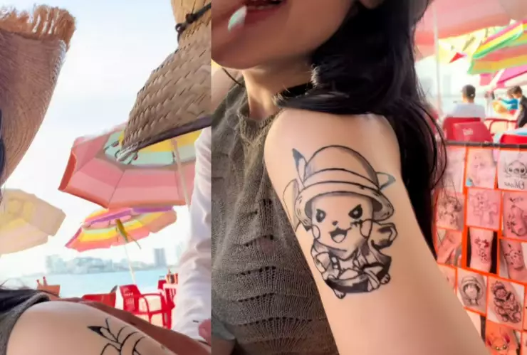 Lupita Villalobos en se tatúa en Mazatlán, Sinaloa. .jpg