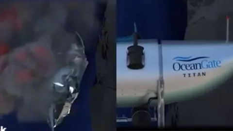 Submarino del Titanic implota