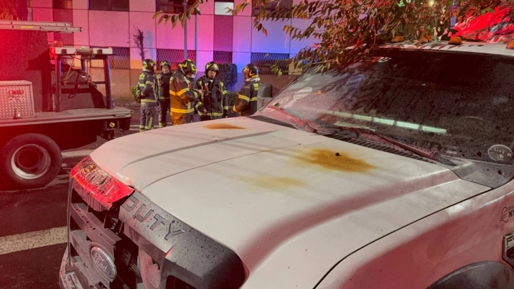 Una pipa de gas se incendió en CDMX tras una falla en el motor.