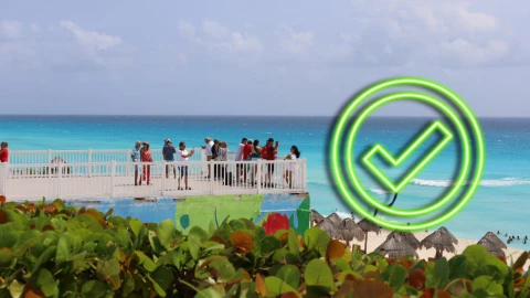 Estas son las playas de Cancún en las que puedes nadar HOY 24 de febrero de 2026.webp