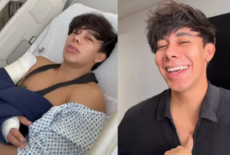 El influencer Sonrixs es hospitalizado de emergencia tras accidente_ ¿Qué le pasó?