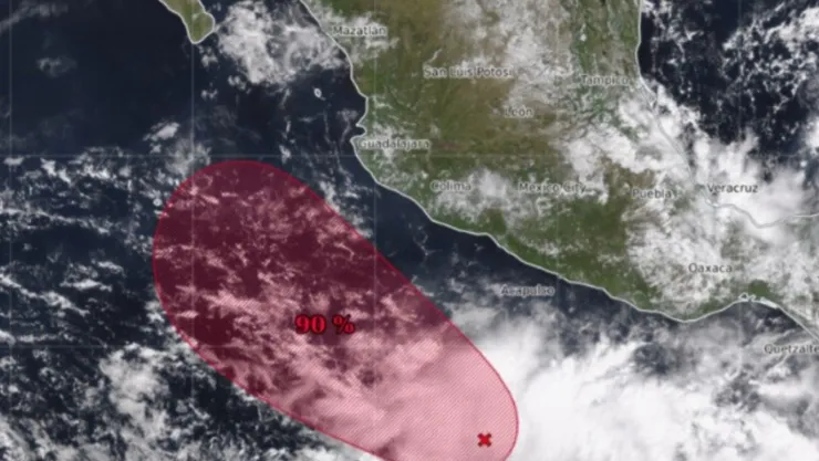 Priscila Zona de baja presión en el Pacífico