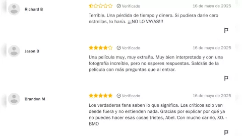 Esto fue lo que opinó el público sobre Hurry Up Tomorrow, la película de The Weeknd