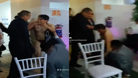 Invitado termina borracho y en calzones