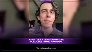 Joven de la Gen Z se queja del Himno Nacional y desata fuerte debate