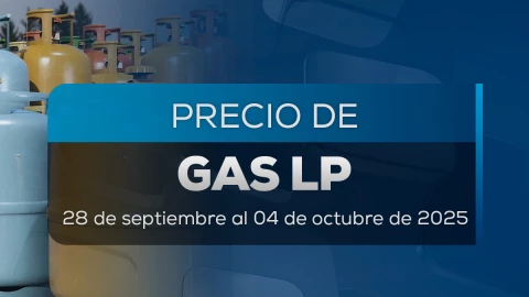 Portada de precio del gas LP en México del 28 de septiembre al 4 de octubre de 2025.