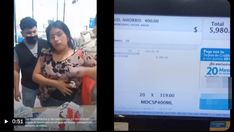 mujer robando en buen fin