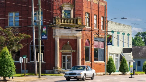 una vista del tranquilo lugar en  Scotland Neck.