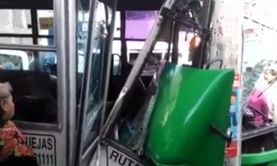 La unidad de la Ruta 1 se quedó sin frenos