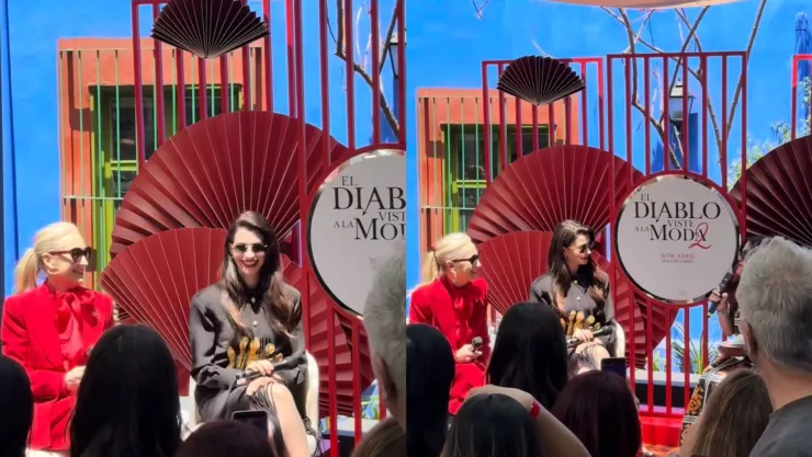 Anne Hathaway y Meryl Streep en CDMX