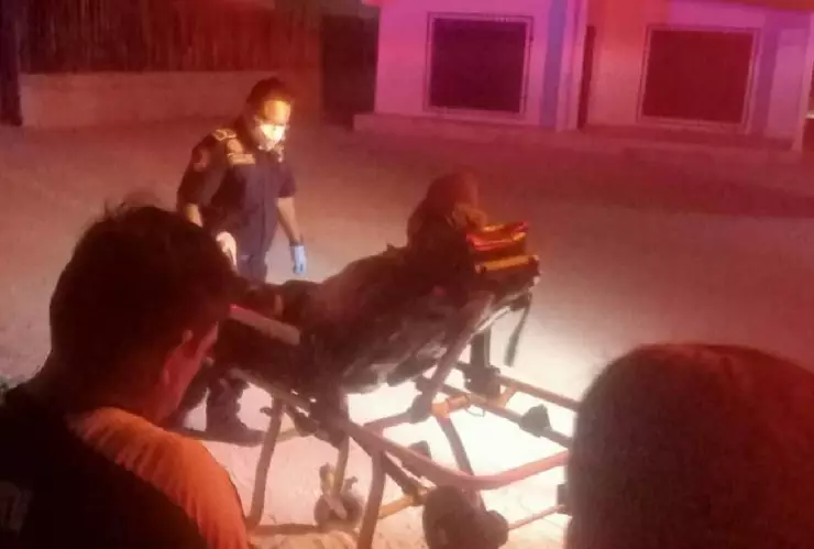 FOTOS_ Hombres propinan fuerte golpiza a vecino de Chelem