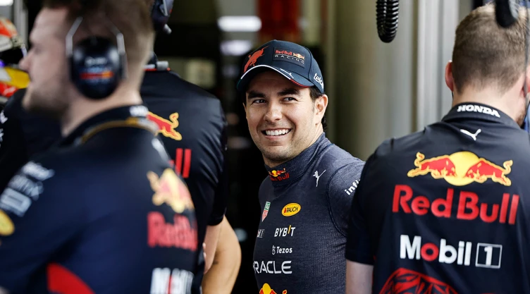 Checo Pérez en el Gran Premio de Azerbaiyán de Fórmula Uno