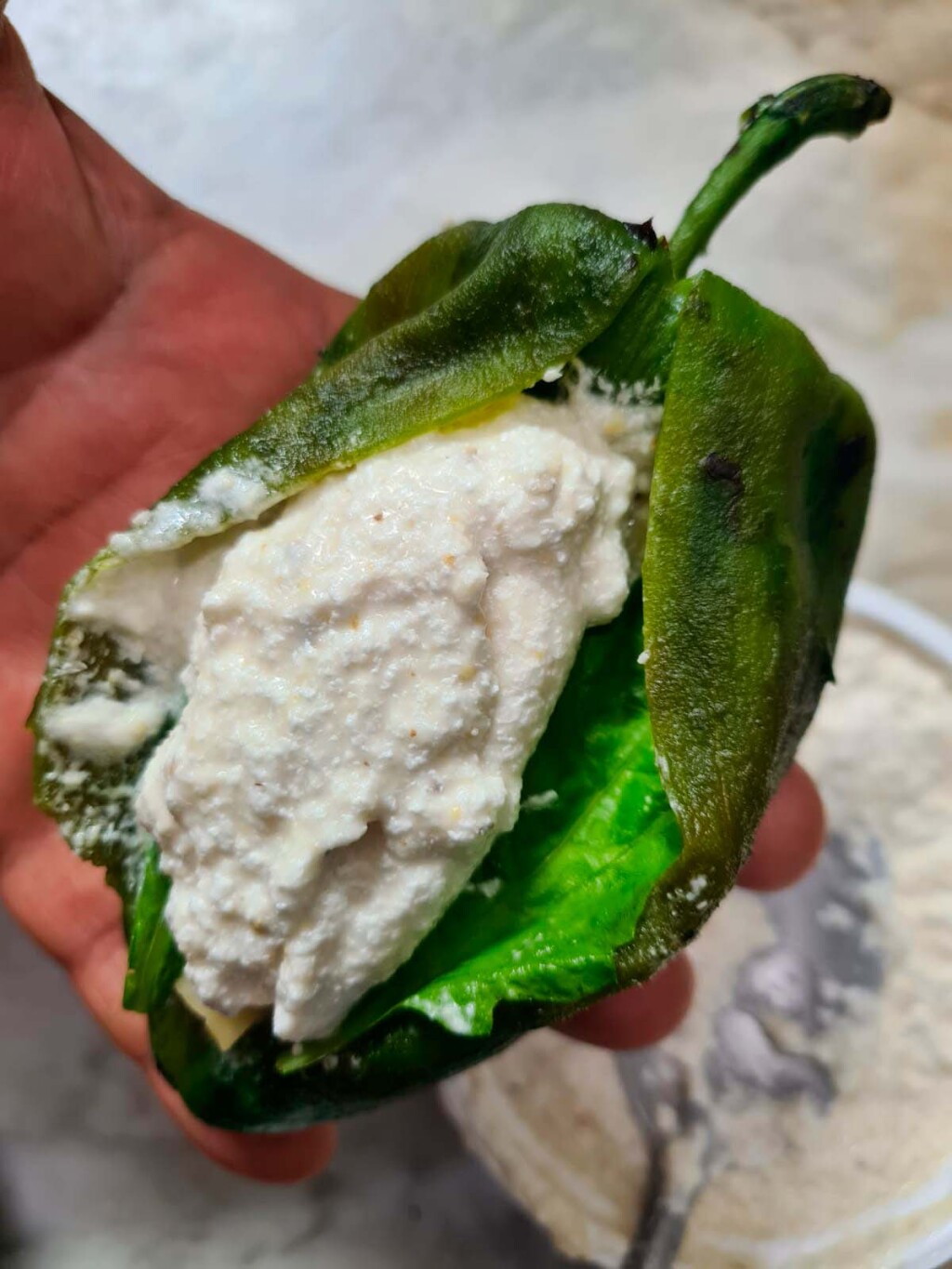 Tamal de chile poblano