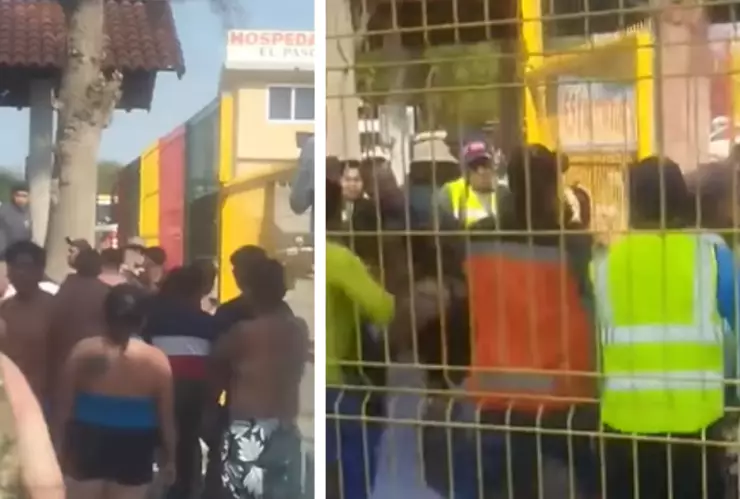 ¡En plena Semana Santa!, Se arma campal en balneario