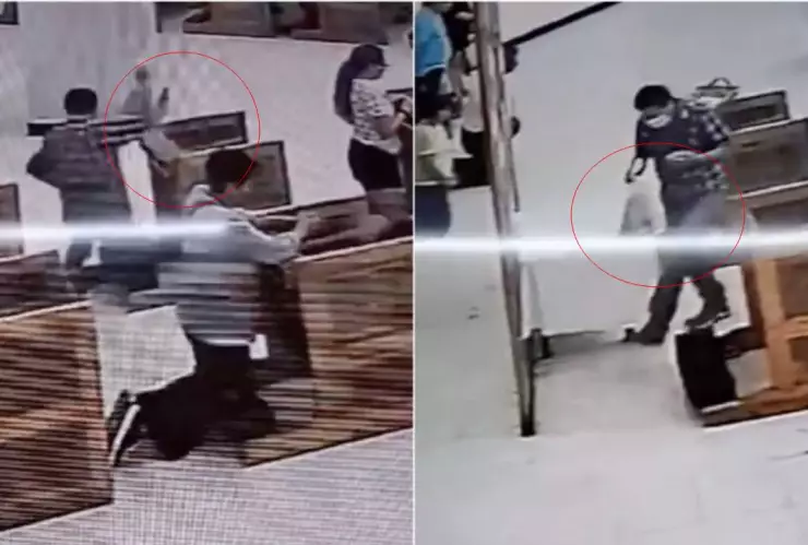 Video: ¡Ni temor a Dios! Captan a hombre robando a mujer mientras oraba en Iglesia.jpg