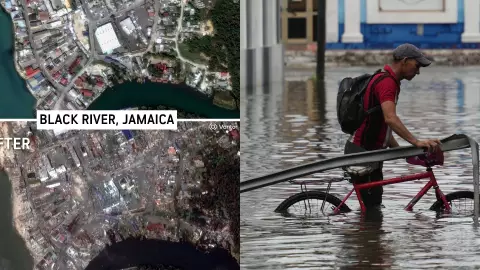 Huracán Melissa dejó destrucción en el Caribe y al menos 48 personas sin vida en Jamaica, Cuba y Bahamas