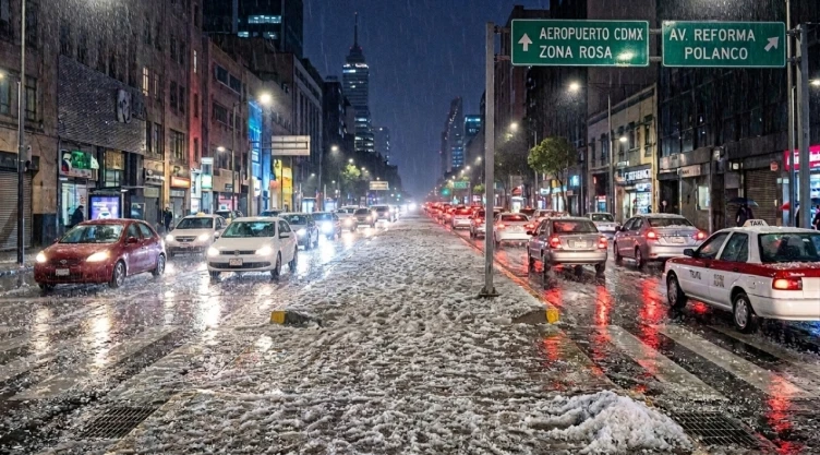 Alerta amarilla por fuertes lluvias y caída de granizo en la CDMX