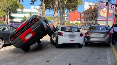 Accidente vehicular en Xalapa