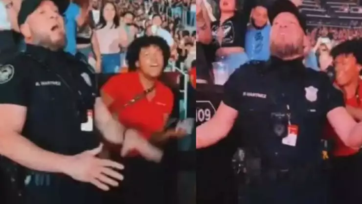 Video Policía se viraliza por bailar en concierto de Daddy Yankee