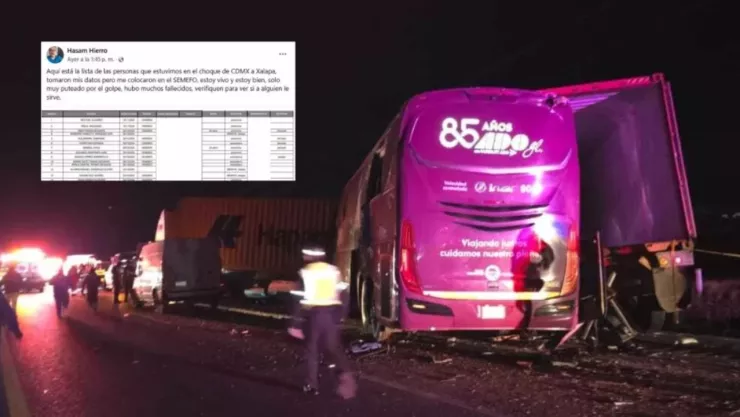 “Estoy vivo": Pasajero de accidente en autopista Perote-Xalapa desmiente su muerte