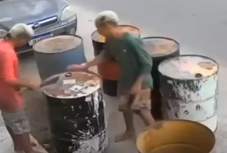 Explosión de barril en Brasil