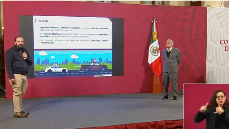 Palacio Nacional oficina atención migrantes paisanos