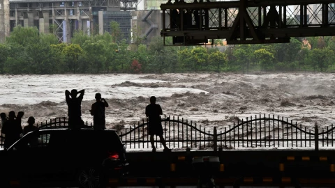 Estado de emergencia en China por inundaciones causadas por el tifón Doksuri