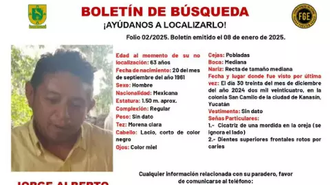 Desaparición de adulto de la tercera edad en Kanasín se viraliza