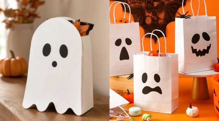 3 ideas para hacer dulceros de fantasmas para pedir calaverita