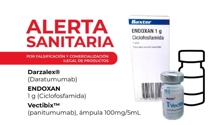 ¡Evita su uso! Cofepris alerta por falsificación de medicamentos oncológicos