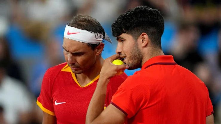 Carlos Alcaraz y Rafael Nadal