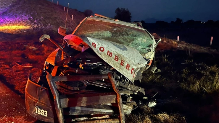 accidente patrulla bomberos amozoc perote mujer muerta