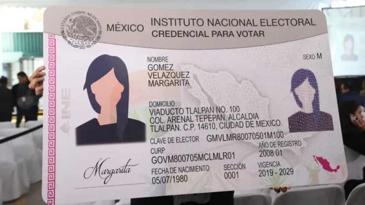 Credencial elector.