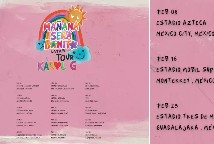 Karol G dará conciertos en México