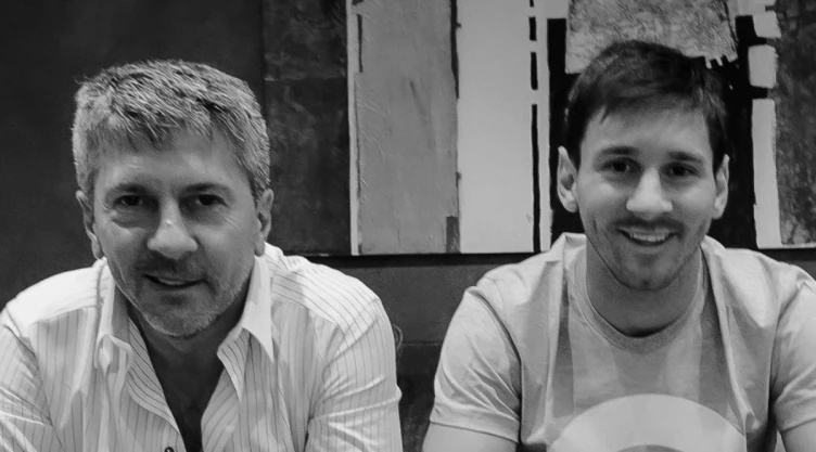 Jorge y Lionel Messi