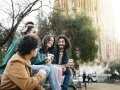 Sin embargo, sus amigos siempre están ahí. Ellos lo impulsan. (Créditos: Jordi Salas/Getty Images)