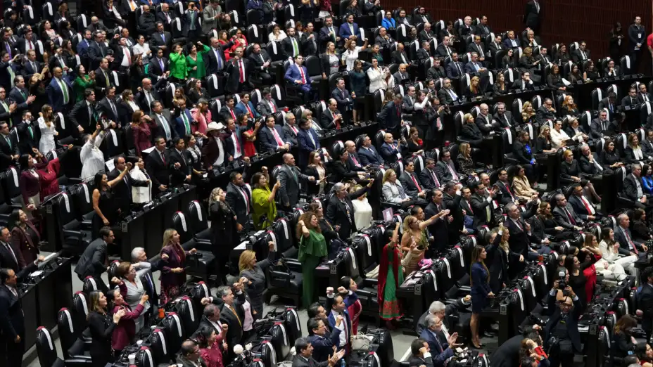 Congreso de México durante toma de posesión de Claudia Sheinbaum.