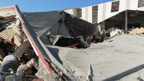 Colapso de Iglesia Santa Cruz