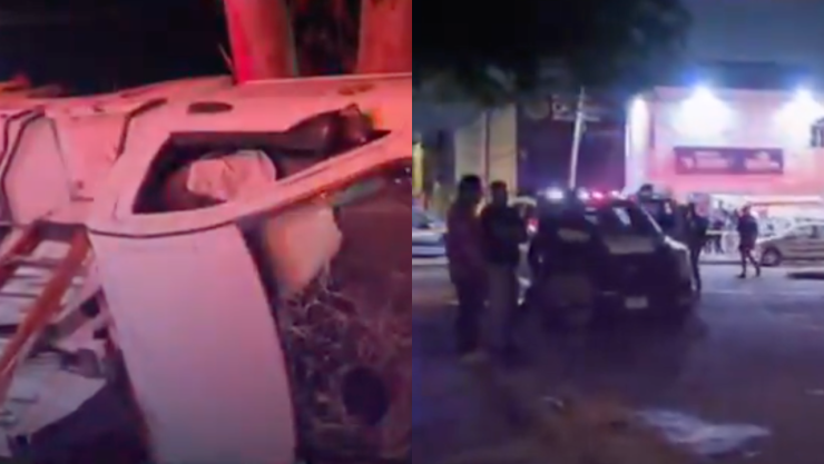 Madrugada de percances en la Zona Metropolitana de Guadalajara: Persecución termina en choque y grúa vuelca en Zapopan