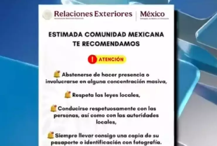 Mexicanos en Venezuela_ SRE hace llamado a compatriotas en ese país