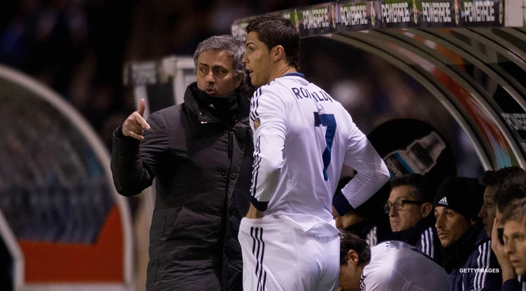 Mourinho y Cristiano Ronaldo