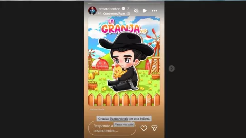 El fan art de César Doroteo en La Granja VIP que se viralizó.