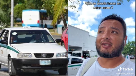 “No vayas a tomar un Uber” Influencer denuncia a taxista de Cancún