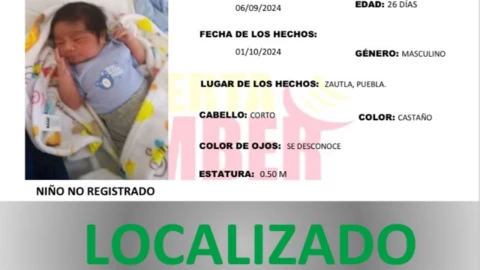 localizan a bebé secuestrado en zautla, puebla