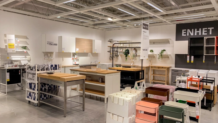 Un local IKEA por dentro